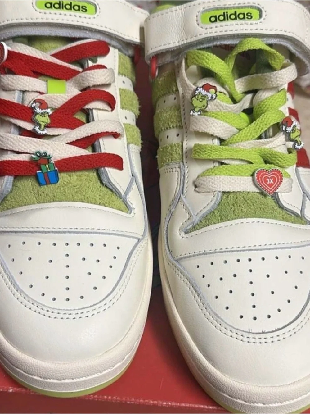 Size 10 - adidas Dr. Seuss x Forum Low The Grinch - Cream White